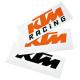 Abtibilde KTM portocali-negru